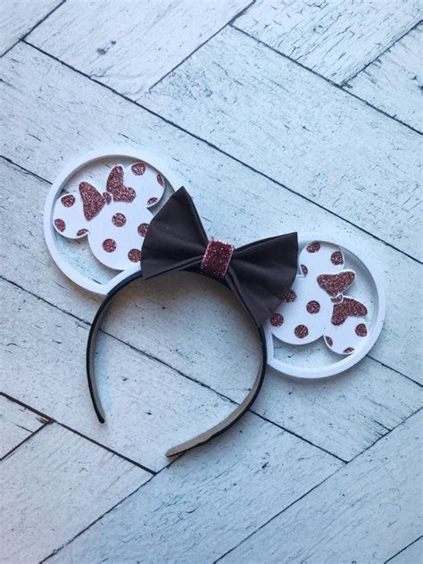 Polka Dot D Printed Mouse Ears Non Interchangeable Etsy Diy Mickey