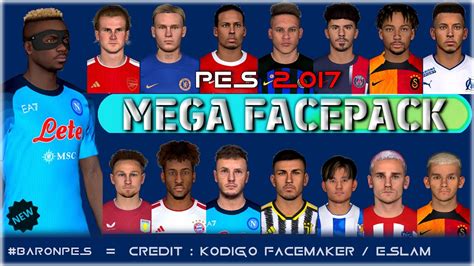 PES 2017 Mega Facepack May 2023 YouTube