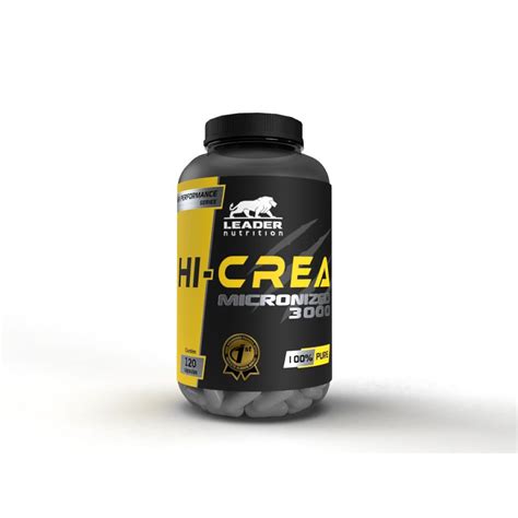 Hi Crea Creatine Micronized 3000 120 Cápsulas Leader Nutrition