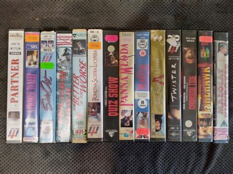 Pakiet Kaset Wideo Kasety Video VHS 14 Sztuk 11896745769 Oficjalne