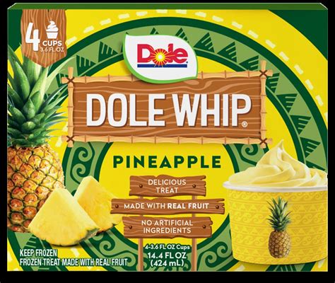 Dole Whip® A Creamy Dessert Made With Real Fruit Dole® Sunshine