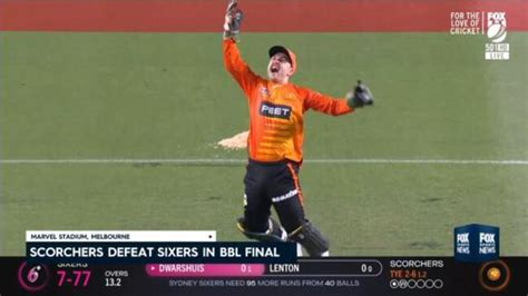 Bbl Final 2022 Perth Scorchers Defeat Sydney Sixers To Win Fourth Big