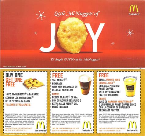 Mcdonalds Coupons Printable