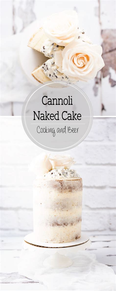 Cannoli Naked Cake