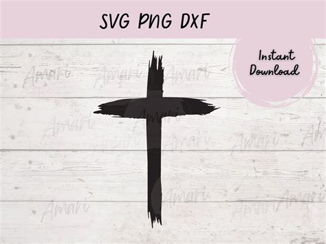 Cross Svg Png Dxf Rustic Cross Weathered Cross Religious Layered