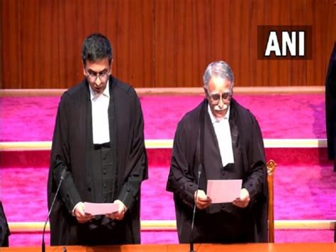 Cji Chandrachud Administers Oath Of Office To Five New Sc Judges