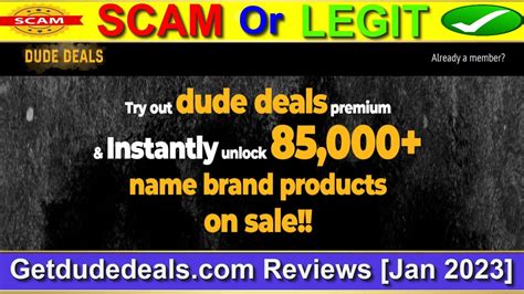 Get Dude Deals Reviews Jan 2023 With 100 Proof ⚠️scam Or Legit ⚠️😲