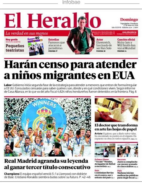 El Heraldo Honduras 27 De Mayo De 2018 Infobae