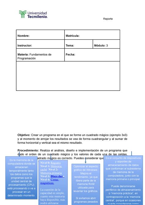 Actividad Fundamentos De Programaci N Reporte Nombre Matr Cula