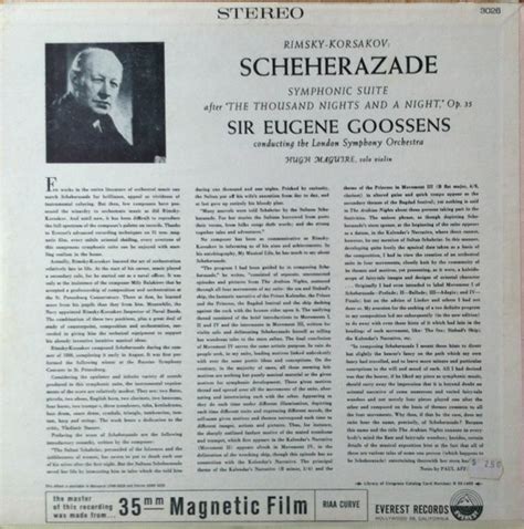 Scheherazade Symphonic Suite After The Thousand Nights And A Night