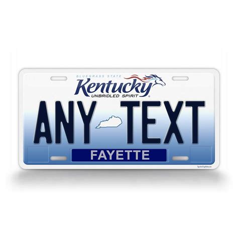 Current Kentucky License Plates