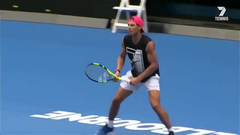 Rafael Nadal Practice Australian Open 2018 HD YouTube