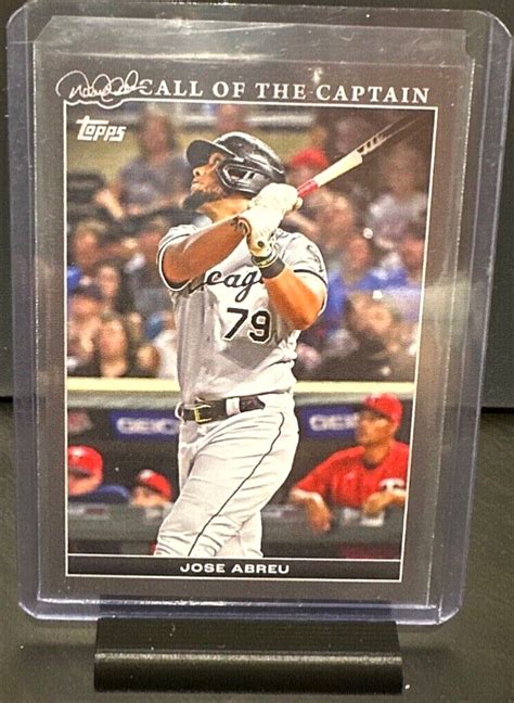 Jos Abreu Black Sp Topps X Derek Jeter Call Of The