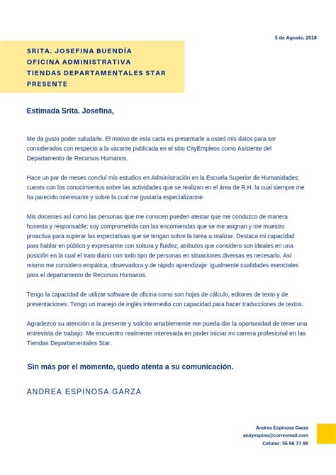 C Mo Hacer Una Carta De Presentaci N Con Ejemplos Y Plantillas