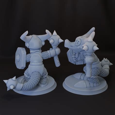 3D Printable kobold spikey Knight Of the scrap metal order by The ...