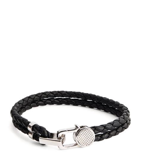 Tateossian Leather Braided Bracelet Editorialist