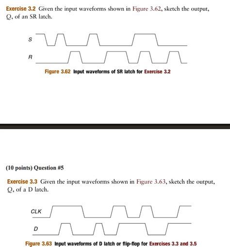 Exercise Given The Input Waveforms Shown In Figure Sketch The