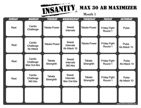 Insanity Max 30 Workouts Artofit