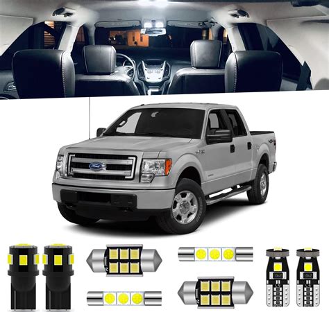 Endpage 9 Pieces F150 Interior Led Light Kit For Ford F 150 2009 2010 2011 2012 2013 2014 White