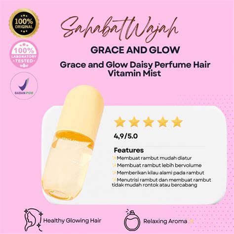 Jual Grace And Glow Daisy Hair Vitamin Mist 100 Ml Parfum Rambut