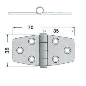 Accessoire Bateau Camping Car Plastimo Charni Re Piano Inox Mm