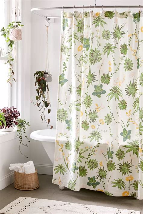 Succulent Shower Curtain Urban Outfitters Canada