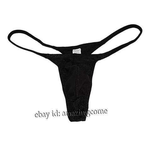 Men Enhance Pouch Thong Bikini G String Minikini Tangas Posing Underwear T Back EBay