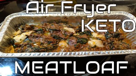 LiVE Air Fryer Meatloaf Keto Low Carb A Week In Keto YouTube