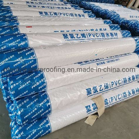 12mm Thickness Reinforced Pvc Waterproofing Membrane Fiber Mesh Inside