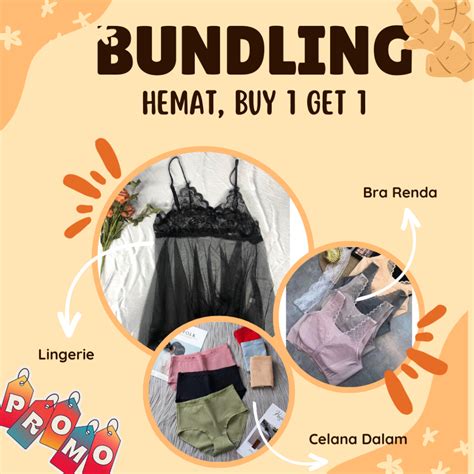 Jual Bundling Lingerie Sexy Bra Nylon Celana Dalam Wanita Import Shopee Indonesia