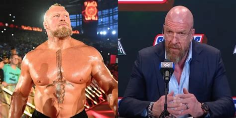 Triple H Reveals Brock Lesnar's WWE Status