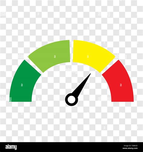 Credit Score Speedometer Icon Vector Eps Illustration Stock Vector