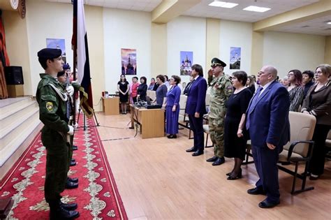 16 мая 2023 года знаменная группа военно-спортивного молодежного центра ...