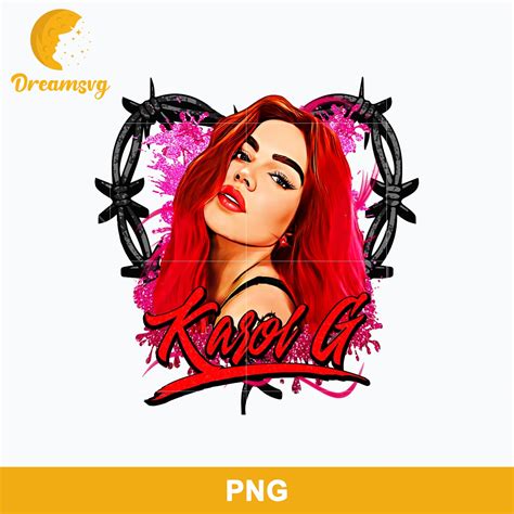 Bichota Karol G Heart Png, Karol G Red Hair Png Hand Drawn Karol G Bic – DreamSVG Store