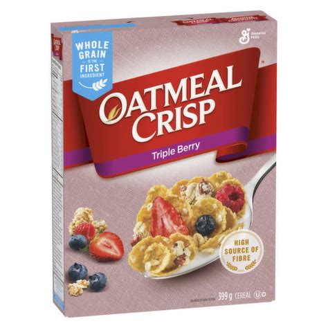 General Mills Cereal Oatmeal Crisp Triple Berry