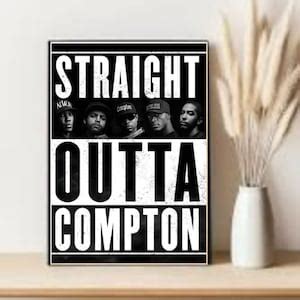 NWA Poster Straight Outta Compton Poster Rap Poster Old School Hip Hop - Etsy