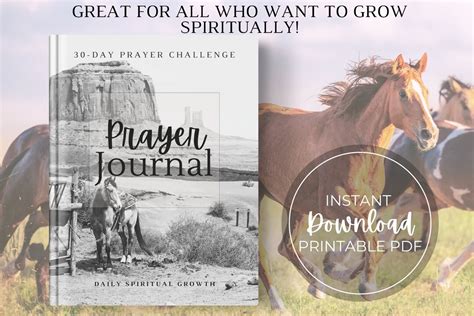 30 Day Prayer Journal Challenge Prayer Journal Gratitude Download