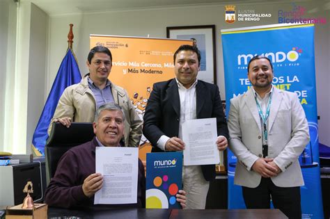 Municipalidad De Rengo Y Mundo Firman Convenio Para Generar M S