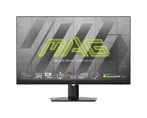 Msi Mag Upf Released As New K Rapid Ips Gaming Monitor With Hz