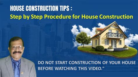 House Construction Procedure Step By Step Youtube