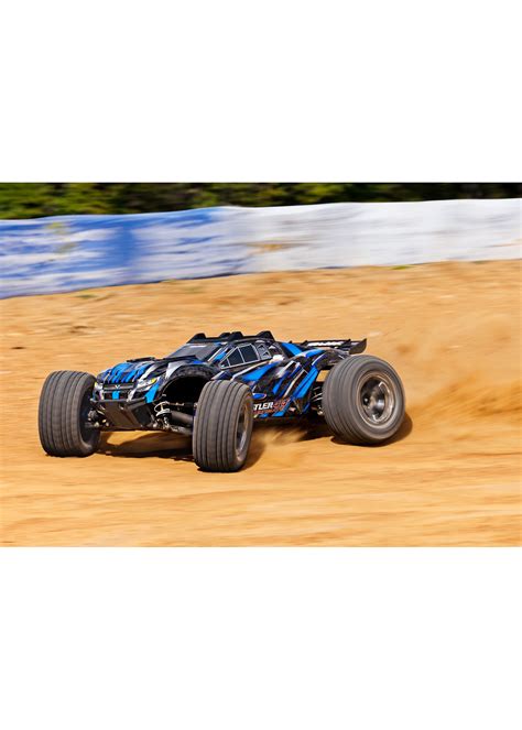 Traxxas 670974blue Rustler 4x4 Ultimate Stadium Truck Blue Hub Hobby