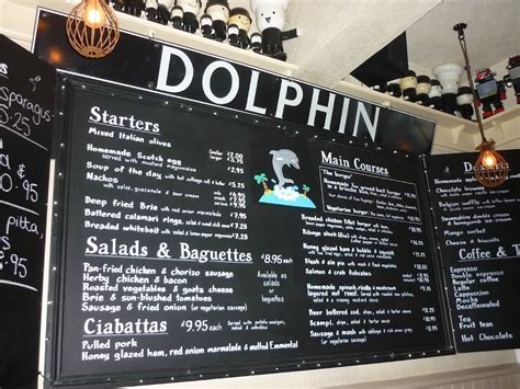 Menu At The Dolphin Pub And Bar Canterbury