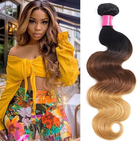 Amazon Highlight Body Wave Human Hair 3 Bundles P430 Dark Brown