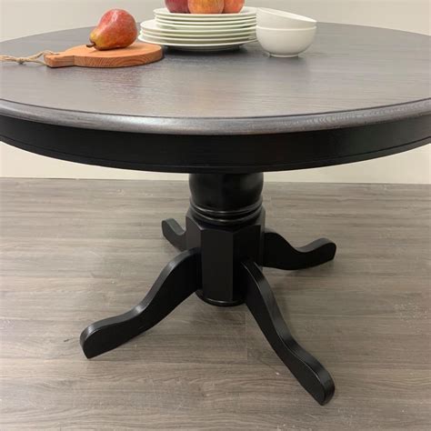 Round Oak Pedestal Dining Table Superior Paint Co