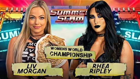 Wwe K Liv Morgan Vs Rhea Ripley Women S World Championship At