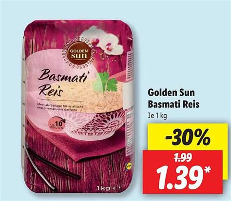 Golden Sun Basmati Reis Angebot Bei Lidl Prospekte De