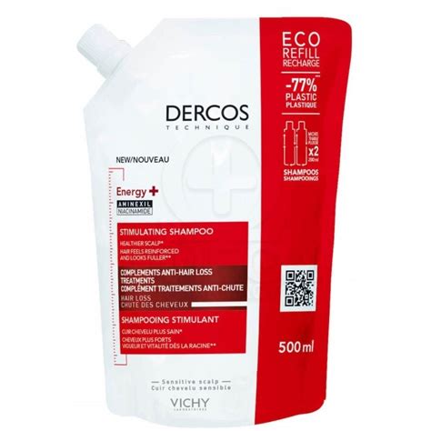 VICHY Dercos Energy Stimulating Shampoo Eco Refill 500ml