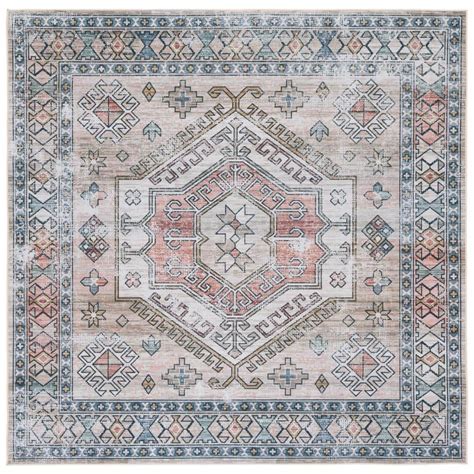 Safavieh Tucson Beige Green Ft X Ft Machine Washable Medallion