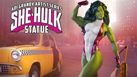 See Sideshow S Adi Granov Artist Series She Hulk Statue At New York