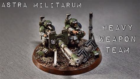 Astra Militarum Heavy Weapons Team Сборка армии Имперской Гвардии